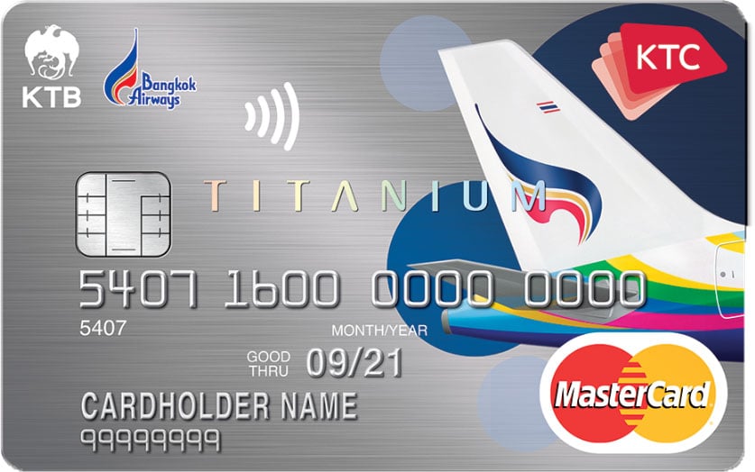 บัตรเครดิต KTC - BANGKOK AIRWAYS TITANIUM MASTERCARD
