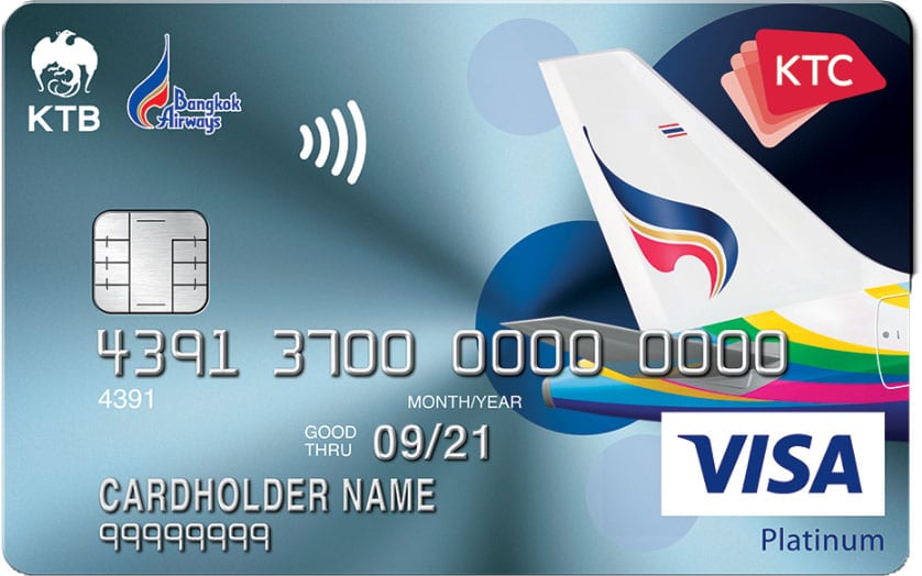 บัตรเครดิต KTC - BANGKOK AIRWAYS VISA PLATINUM