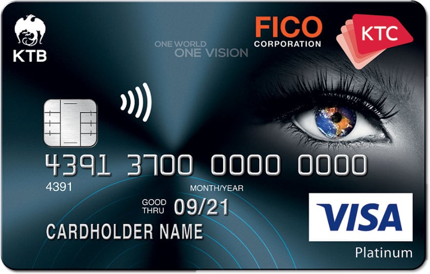 บัตรเครดิต KTC - FICO VISA PLATINUM