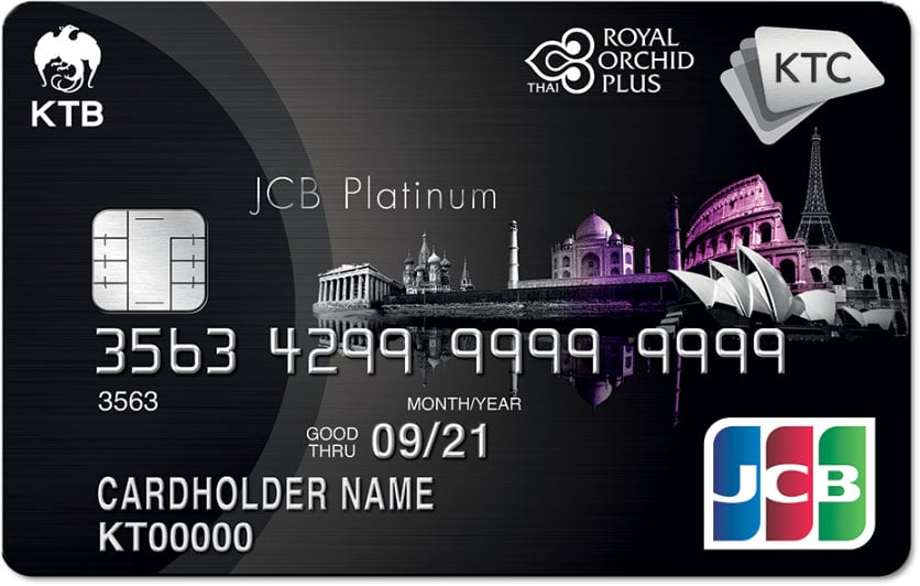 บัตรเครดิต KTC - ROYAL ORCHID PLUS JCB PLATINUM