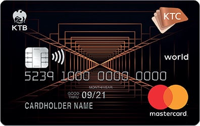 บัตรเครดิต KTC X WORLD REWARDS MASTERCARD